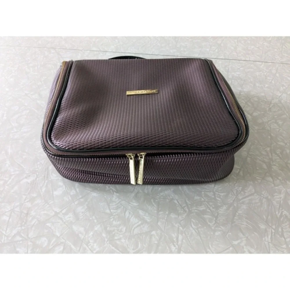 Laura Ashley Purple Travel Bathroom Tote Cosmetic Hygiene‎ Case Bag Hanging